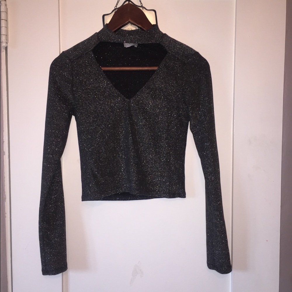 Black sparkly shirt